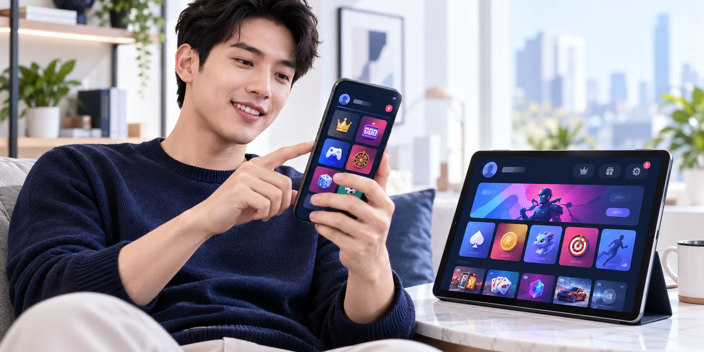 OKVND dùng trên điện thoại theo game nổi bật và dịch vụ thành viên